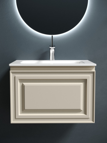 Тумба под раковину Sancos Very VR60CE 59х45х41 подвесная цвет бежевый - фото 5